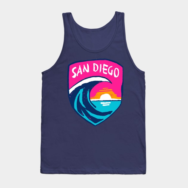 San Diego Waveeee FC 07 Tank Top by Very Simple Graph